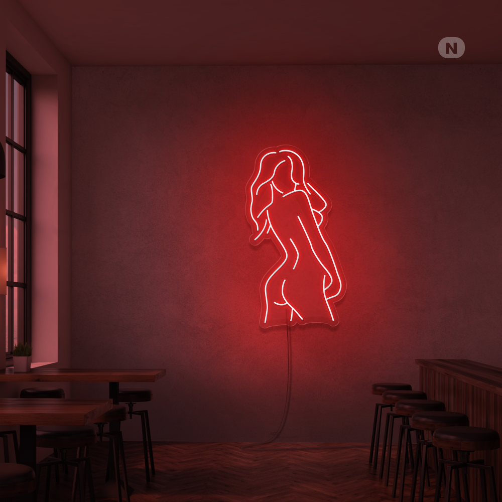 Neon Sign Exotic Girl