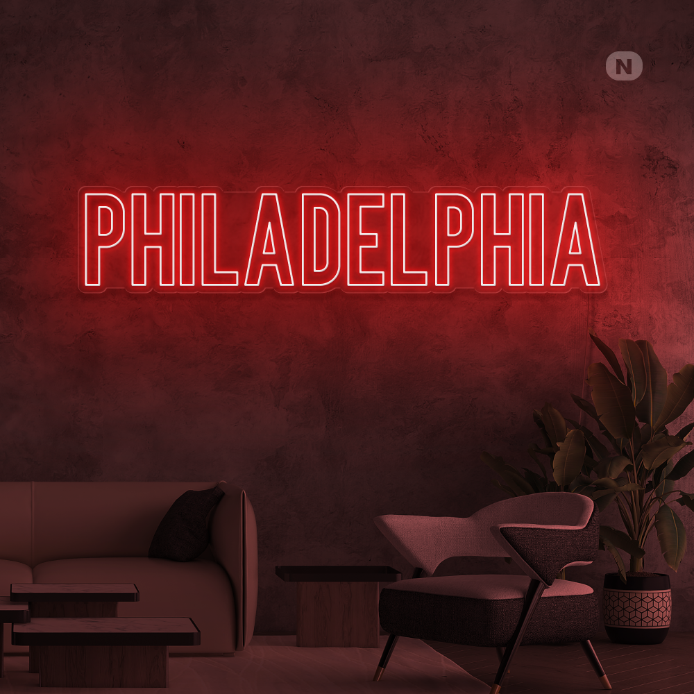 Neon sign Philadelphia