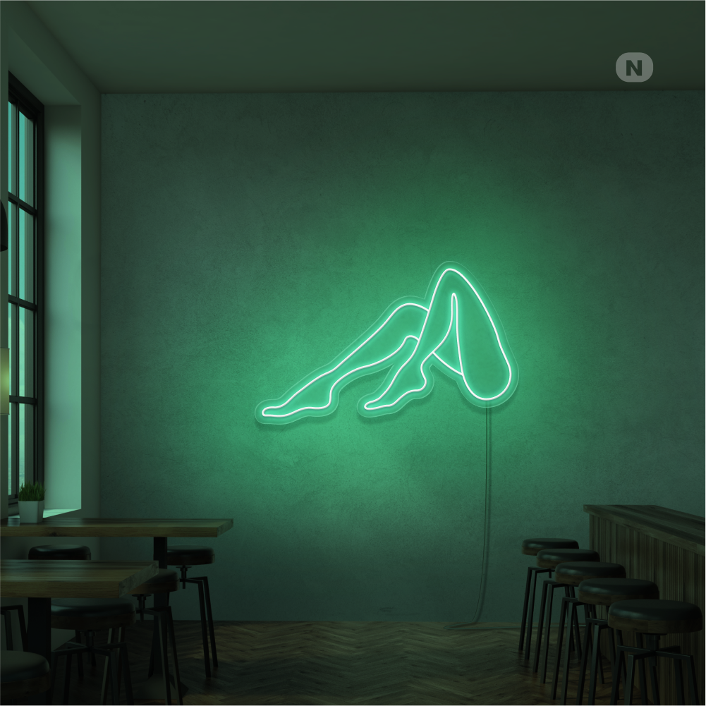Neon Sign Women Legs