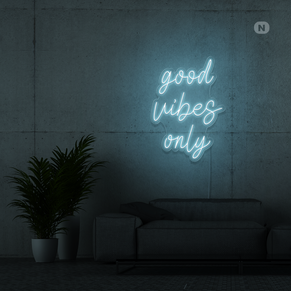 Neon Sign Good Vibes Only
