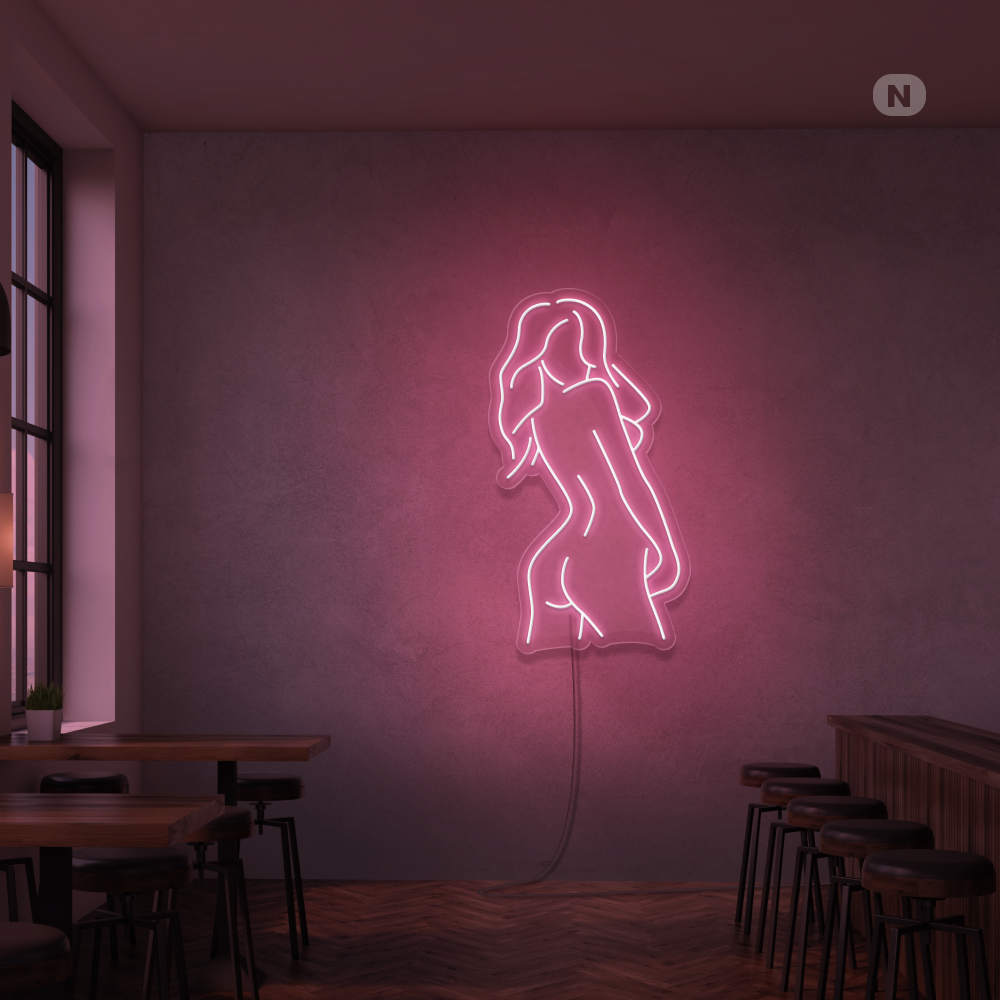 Neon Sign Exotic Girl