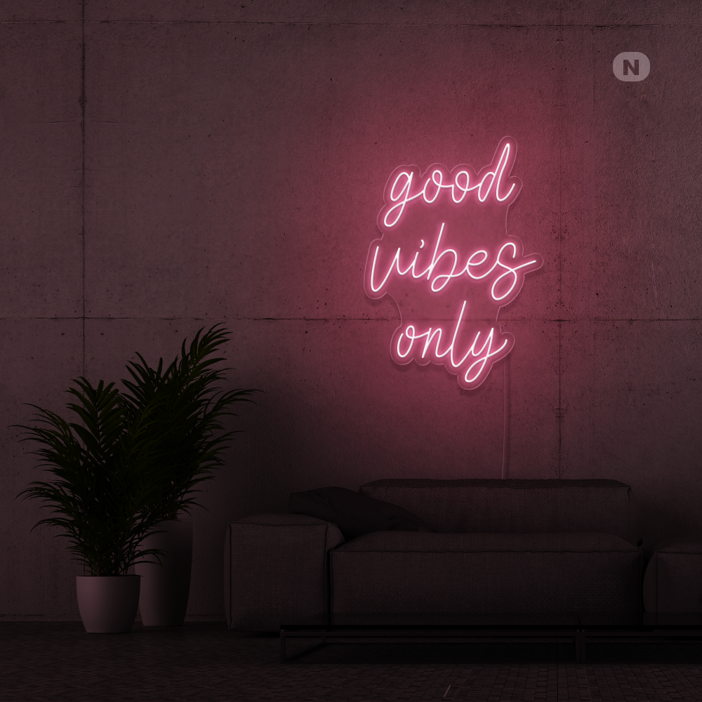 Neon Sign Good Vibes Only