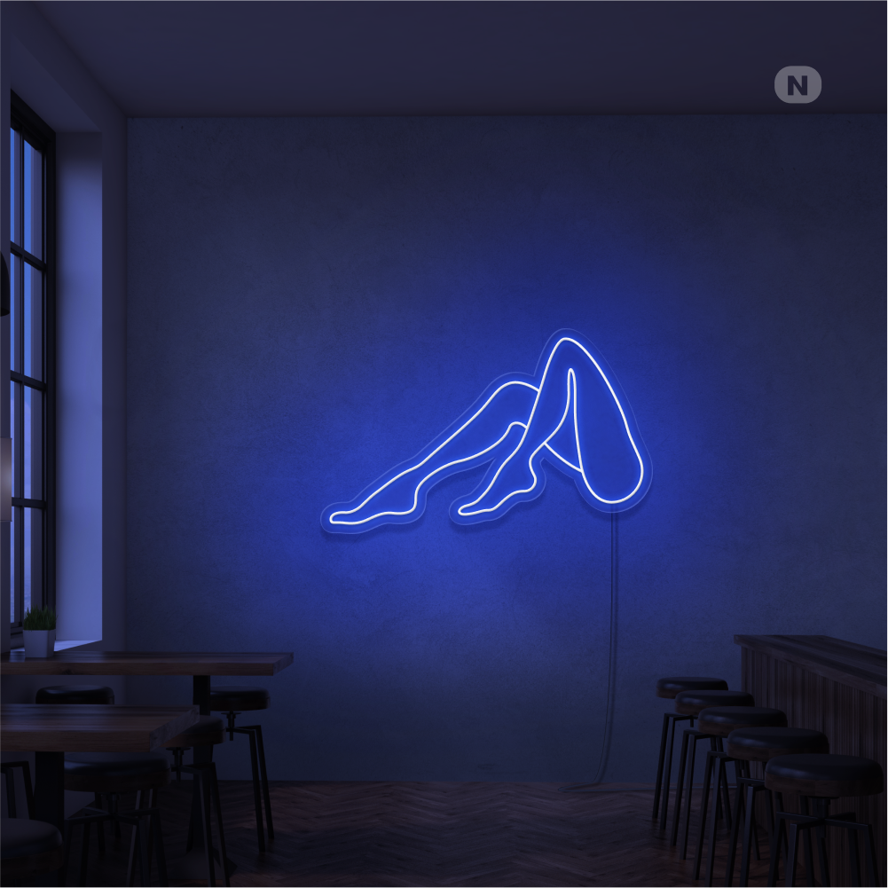 Neon Sign Women Legs