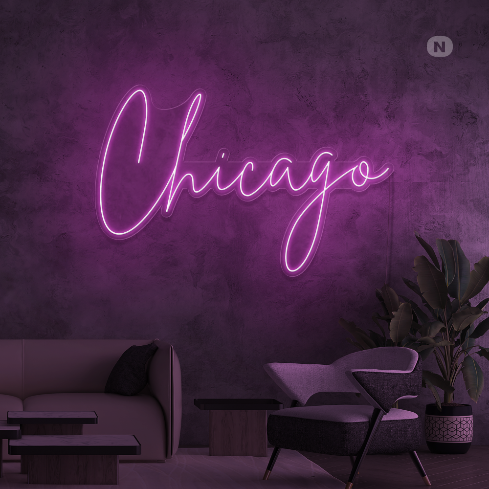 Neon sign Chicago