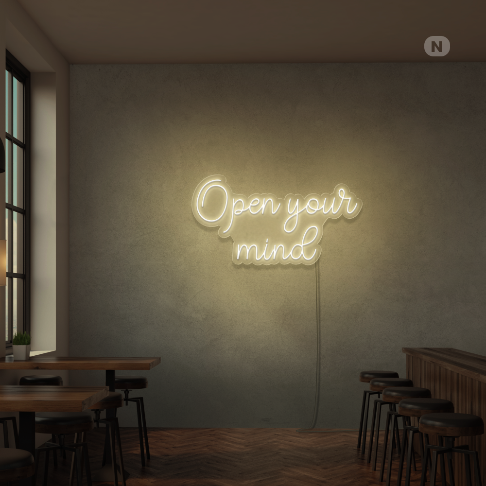 Neon Sign Open your mind