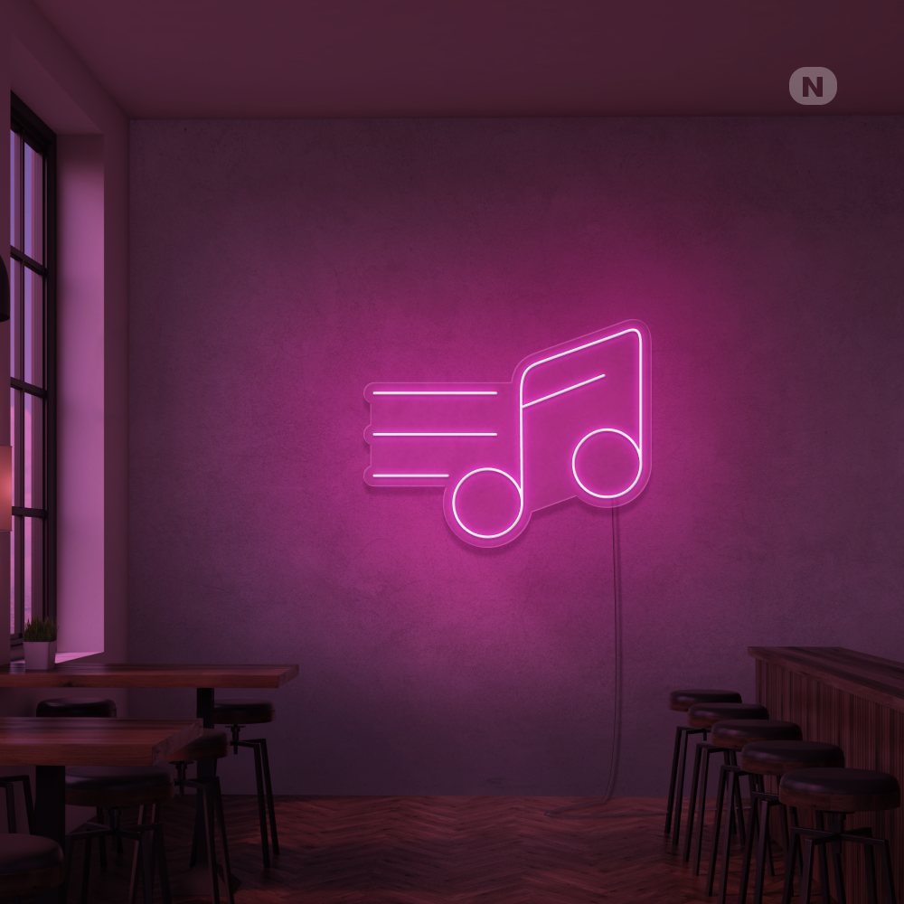 Neon Sign Music Note
