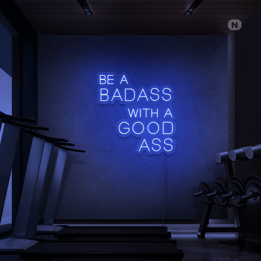 Neon Sign Gym Quote