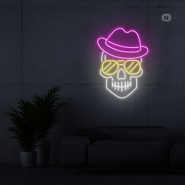 Neon Sign Skull