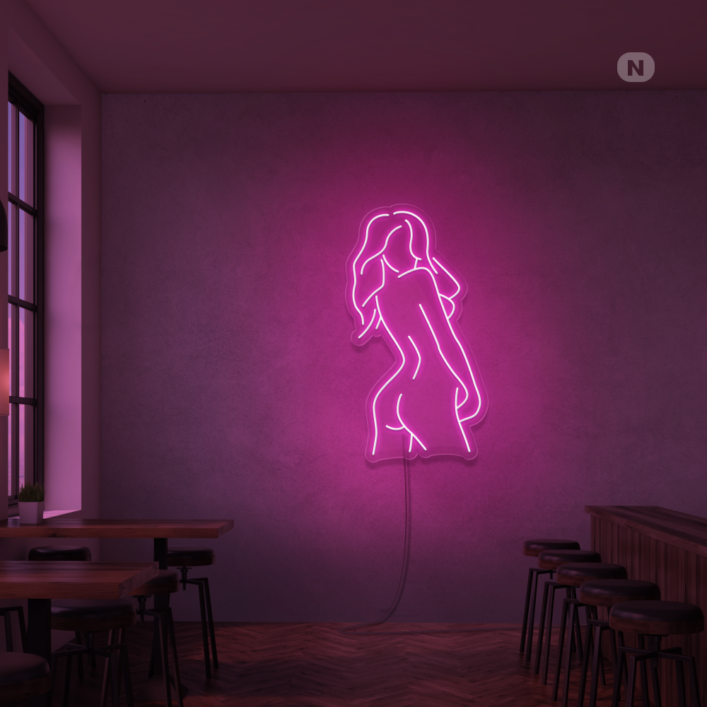 Neon Sign Exotic Girl