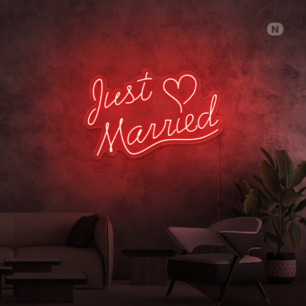 Neon Sign Just Married