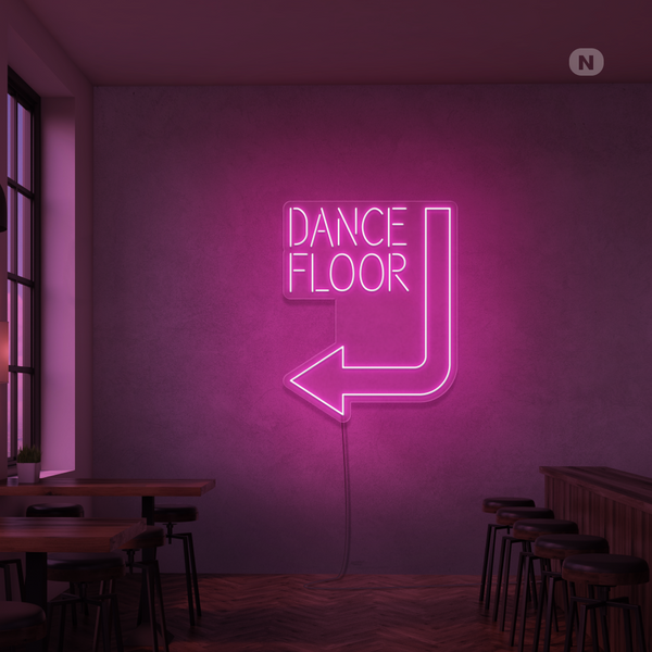 Neon Sign Dance Floor